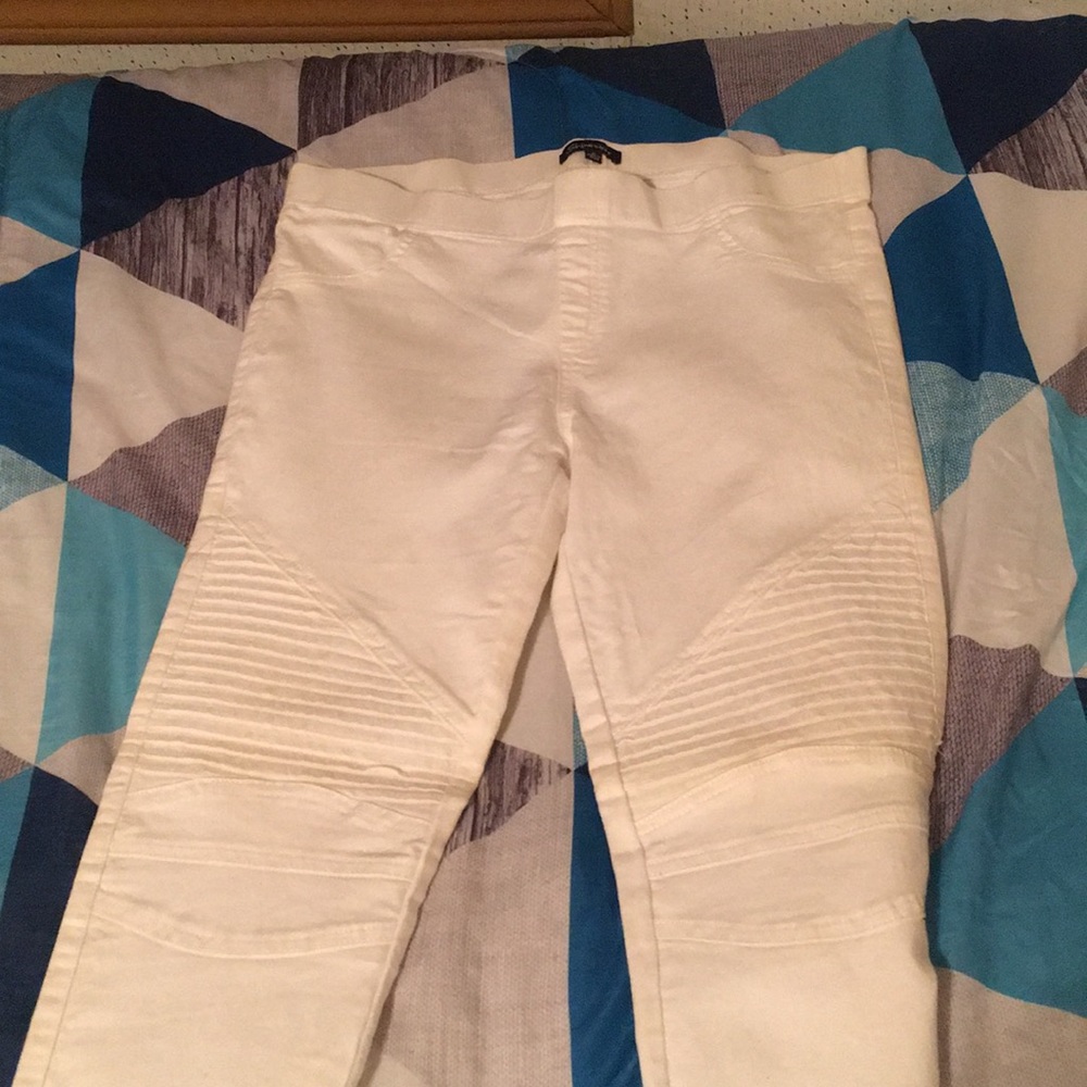 White Casual pants